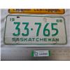 Image 3 : (2) 1967-68 Saskatchewan license plates