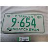 Image 1 : (1) 1968 (trailer) Saskatchewan license plates