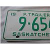 Image 2 : (1) 1968 (trailer) Saskatchewan license plates