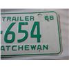 Image 3 : (1) 1968 (trailer) Saskatchewan license plates