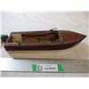 Image 2 : Wooden toy boat with accessories - 12" long