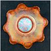 Image 3 : Fenton Dark Marigold "Dragon & Lotus" Carnival Glass 8 ruffled bowl Circa 1907