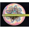 Image 2 : Dugan Peach Opal Carnival Glass "Four Flowers" Dessert/Salad Plate circa 1909