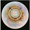 Image 3 : Dugan Peach Opal Carnival Glass "Four Flowers" Dessert/Salad Plate circa 1909