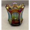 Image 1 : Imperial Glass Company RARE Lavender Carnival Glass "Imperial Flute" Toothpick Holder! Circa 1911