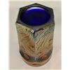 Image 4 : Fenton Cobalt Blue Carnival Glass "Panelled Dandelion" Water Glass / Tumbler. Rare! Circa 1907