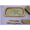 Image 4 : 7-Piece French Ivory Art Deco Brush Set