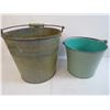 Image 2 : Vintage Metal Buckets