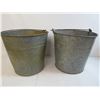 Image 2 : Vintage Metal Buckets