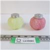 Image 1 : C. 1920 Uranium Glass Salt Shaker - Salt & Pepper Shakers (only one is Uranium)