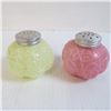 Image 4 : C. 1920 Uranium Glass Salt Shaker - Salt & Pepper Shakers (only one is Uranium)
