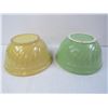 Image 5 : (2) Hycroft #9 Stone Ware Bowls (yellow one is cracked)