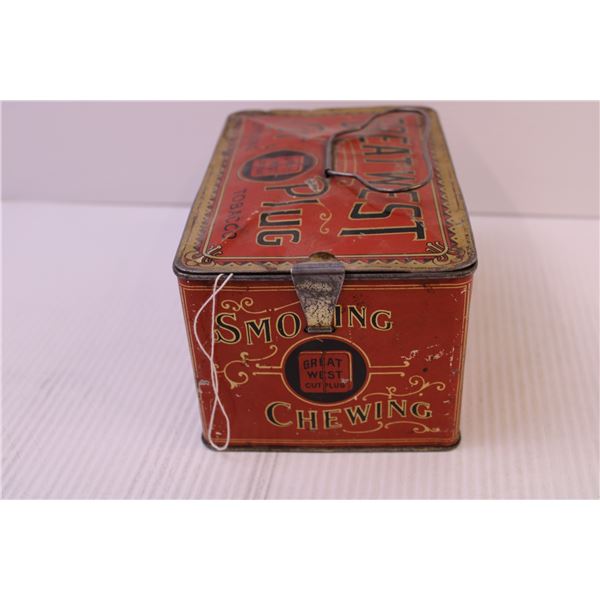 old west chewing tobacco Great West Cut Plug Tobacco Tin old west chewing tobacco Great West Cut Plug Tobacco Tin