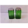 Image 2 : 2X THE BID PRICE - Green Glass Canister Jars