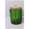 Image 2 : 2X THE BID PRICE - Green Glass Canister Jars