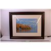 Image 1 : *Framed Okanagan Lake “Sun-Oka Beach” By Photographer Elizabeth Wrobel (22x28)