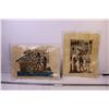 Image 1 : (2) Papyrus Art Pieces