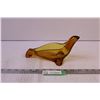 Image 1 : Amber Glass Art Seal Bowl