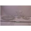 Image 1 : Vase w/ Glass Frog + Serving Platter and Divided Dish
