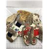 Image 1 : VINTAGE SLIPPERS, FUR MOCCASINS, EMBROIDERED, BEADED, ETC