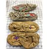 Image 5 : VINTAGE SLIPPERS, FUR MOCCASINS, EMBROIDERED, BEADED, ETC