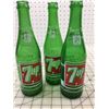 Image 4 : LOT OF VINTAGE POP BOTTLES 7 UP STUBBY