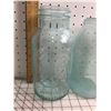 Image 3 : LOT OF ANTIQUE SEALER JARS AQUA TRUE FRUIT GOOD HOUSEKEEPING LID
