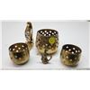 Image 1 : Brass votive holders & other brass