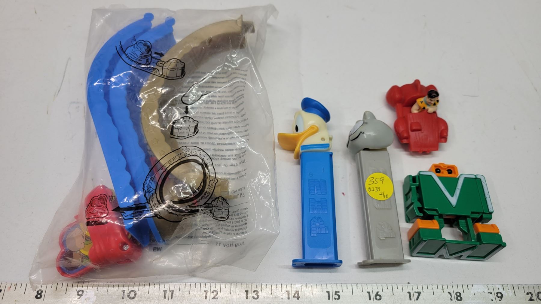 Vintage toys & Burger King car rac