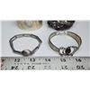 Image 2 : 4 Vintage Silver Tone Bracelets