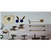 Image 4 : 6 Pairs Cufflinks + Tie Pins + Collar Pins