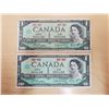 Image 1 : Two 1967 Canada one dollar bills - no serial #