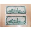 Image 2 : Two 1967 Canada one dollar bills - no serial #