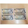 Image 1 : Four 1973 Canada one dollar bills
