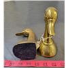 Image 2 : Pair of Brass Duck Bookends