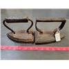 Image 1 : Pair of Vintage Irons - Heat on the Woodstove