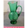 Image 1 : 10" Tall Green Jug - Made in Italy