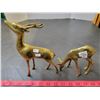 Image 1 : Pair of Brass Deer