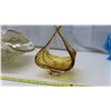 Image 5 : Marano Glass Bowl + Gold Colored Dish