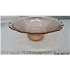 Image 1 : Depression Glass Fruit Bowl 12” Open Base