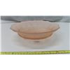 Image 3 : Pink Frosted Bowl 10” Roses