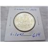 Image 1 : Canadian Silver 1959 Fifty Cent Piece