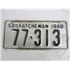 Image 1 : 1948 Saskatchewan License Plate