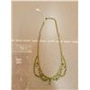 Image 1 : Green rhinestone festoon necklace