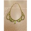 Image 2 : Green rhinestone festoon necklace