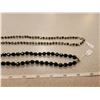 Image 2 : European iridescent glass and black glass bead necklaces, Opera length (2)