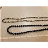 Image 3 : European iridescent glass and black glass bead necklaces, Opera length (2)