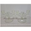 Image 1 : Pair of glass candle holders