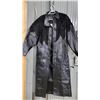 Image 1 : Leather coat trimmed with Mouton, size 8