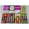 Image 1 : Boxes of vintage Coats and Drima threads, priced wrappers, 12 per box